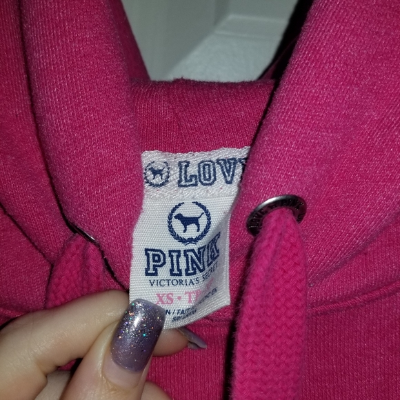 VS Pink Hooded Sweatshirt - Picture 3 of 4